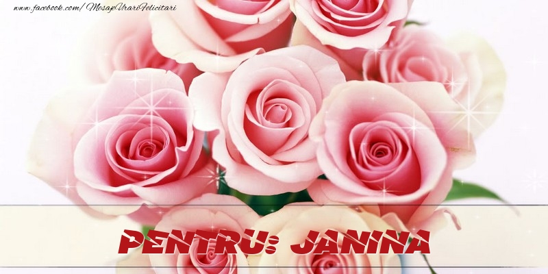 Felicitari de prietenie - Trandafiri | Pentru Janina