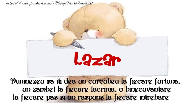 Felicitari de prietenie - Ursuleti | Mesaj pentru prieteni! Lazar