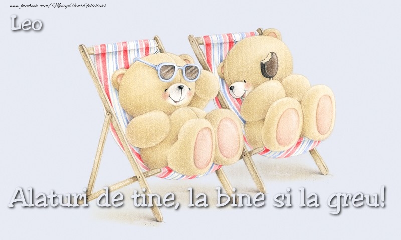 Felicitari de prietenie - Leo. Alaturi de tine, la bine si la greu!