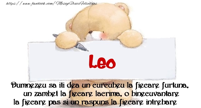 Felicitari de prietenie - Mesaj pentru prieteni! Leo