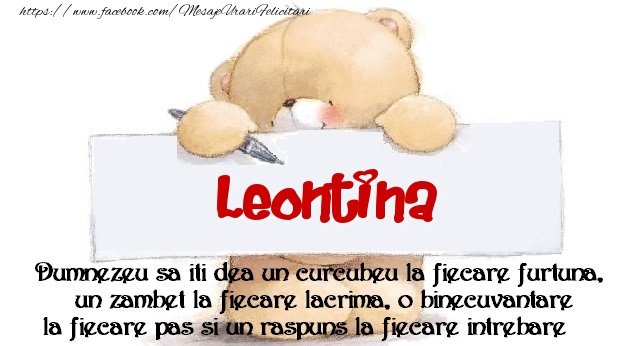 Felicitari de prietenie - Mesaj pentru prieteni! Leontina