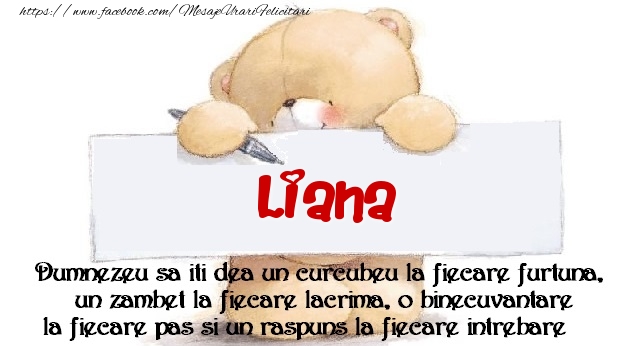 Felicitari de prietenie - Mesaj pentru prieteni! Liana