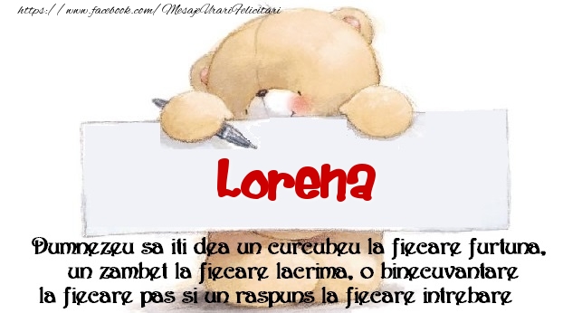 Felicitari de prietenie - Ursuleti | Mesaj pentru prieteni! Lorena