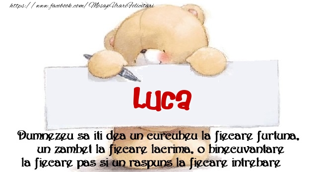 Felicitari de prietenie - Ursuleti | Mesaj pentru prieteni! Luca