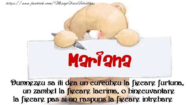 Felicitari de prietenie - Ursuleti | Mesaj pentru prieteni! Mariana