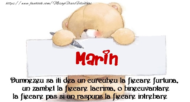 Felicitari de prietenie - Ursuleti | Mesaj pentru prieteni! Marin