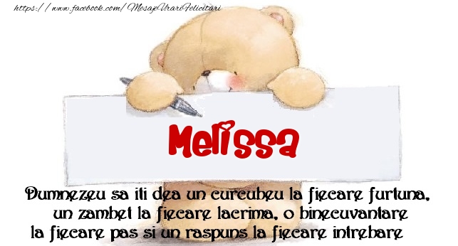 Felicitari de prietenie - Ursuleti | Mesaj pentru prieteni! Melissa