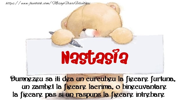 Felicitari de prietenie - Mesaj pentru prieteni! Nastasia