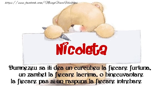 Felicitari de prietenie - Mesaj pentru prieteni! Nicoleta