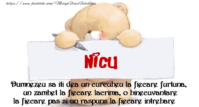 Felicitari de prietenie - Ursuleti | Mesaj pentru prieteni! Nicu