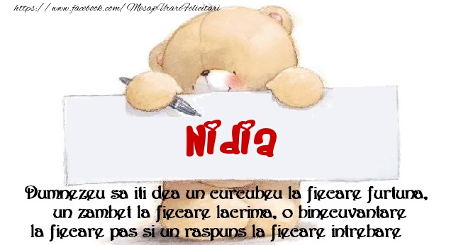 Felicitari de prietenie - Mesaj pentru prieteni! Nidia