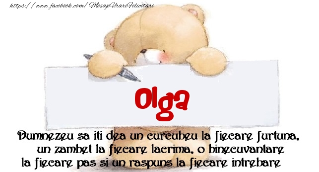Felicitari de prietenie - Ursuleti | Mesaj pentru prieteni! Olga