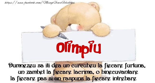 Felicitari de prietenie - Ursuleti | Mesaj pentru prieteni! Olimpiu