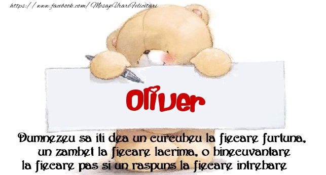 Felicitari de prietenie - Mesaj pentru prieteni! Oliver
