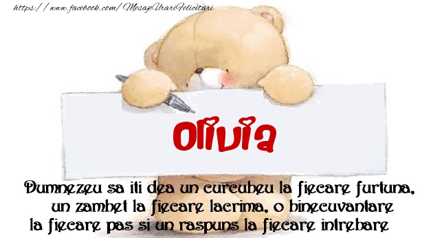 Felicitari de prietenie - Mesaj pentru prieteni! Olivia