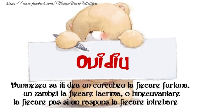 Felicitari de prietenie - Ursuleti | Mesaj pentru prieteni! Ovidiu