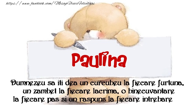 Felicitari de prietenie - Ursuleti | Mesaj pentru prieteni! Paulina