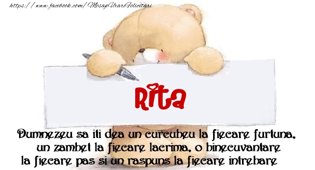 Felicitari de prietenie - Mesaj pentru prieteni! Rita