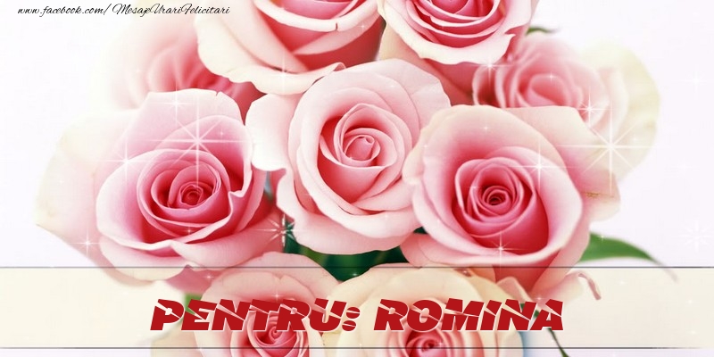 Felicitari de prietenie - Trandafiri | Pentru Romina