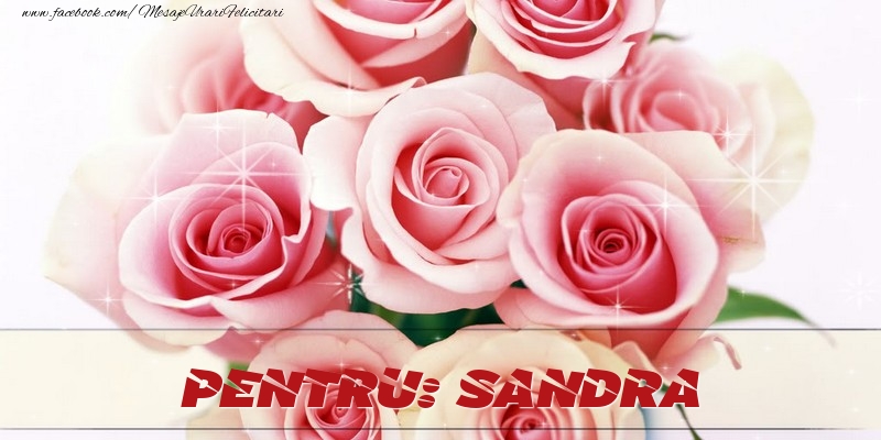 Felicitari de prietenie - Trandafiri | Pentru Sandra