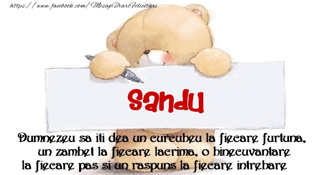Felicitari de prietenie - Ursuleti | Mesaj pentru prieteni! Sandu