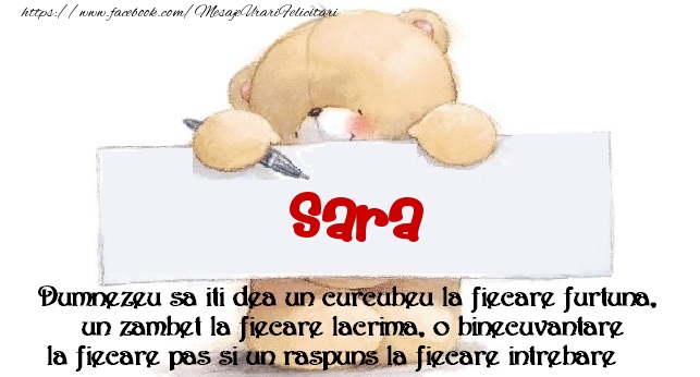 Felicitari de prietenie - Ursuleti | Mesaj pentru prieteni! Sara