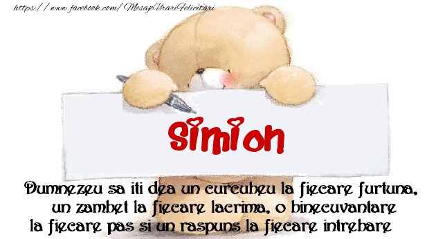 Felicitari de prietenie - Ursuleti | Mesaj pentru prieteni! Simion