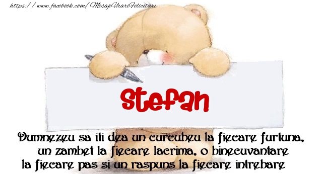 Felicitari de prietenie - Ursuleti | Mesaj pentru prieteni! Stefan