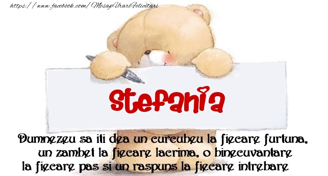 Felicitari de prietenie - Ursuleti | Mesaj pentru prieteni! Stefania