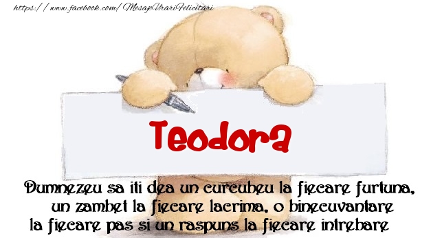 Felicitari de prietenie - Ursuleti | Mesaj pentru prieteni! Teodora