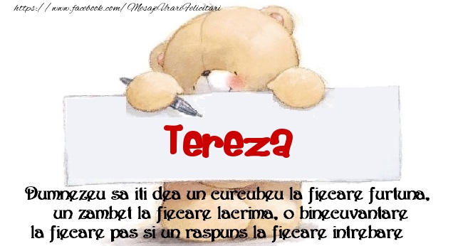 Felicitari de prietenie - Ursuleti | Mesaj pentru prieteni! Tereza