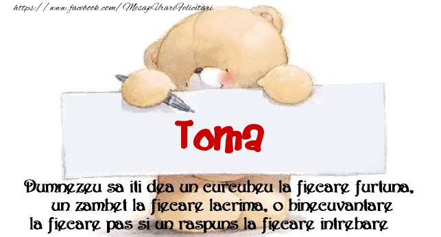 Felicitari de prietenie - Mesaj pentru prieteni! Toma