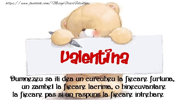 Felicitari de prietenie - Ursuleti | Mesaj pentru prieteni! Valentina