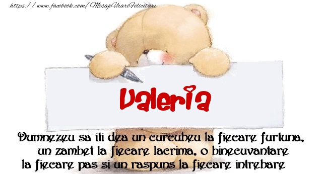 Felicitari de prietenie - Ursuleti | Mesaj pentru prieteni! Valeria