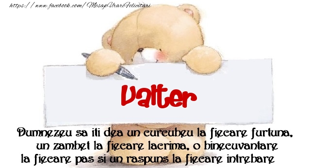 Felicitari de prietenie - Mesaj pentru prieteni! Valter