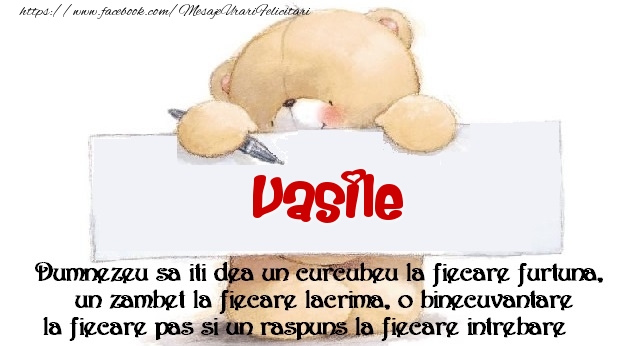 Felicitari de prietenie - Ursuleti | Mesaj pentru prieteni! Vasile