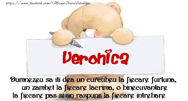 Felicitari de prietenie - Ursuleti | Mesaj pentru prieteni! Veronica
