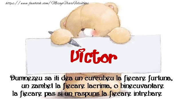 Felicitari de prietenie - Ursuleti | Mesaj pentru prieteni! Victor