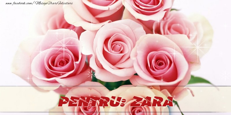 Felicitari de prietenie - Trandafiri | Pentru Zara