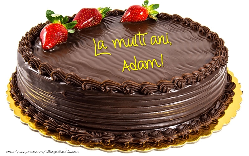 Felicitari de zi de nastere - Tort | La multi ani, Adam!