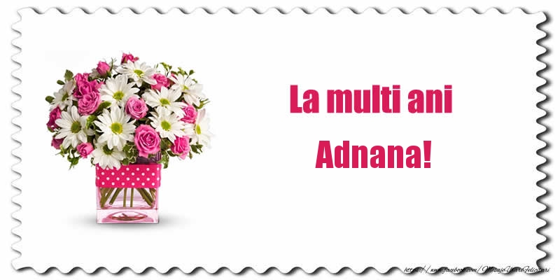 Felicitari de zi de nastere - Buchete De Flori & Flori | La multi ani Adnana!