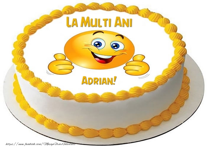 Felicitari de zi de nastere - Tort | La multi ani, Adrian!