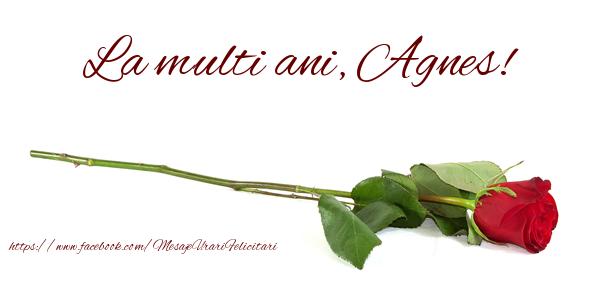 Felicitari de zi de nastere - Flori & Trandafiri | La multi ani, Agnes!