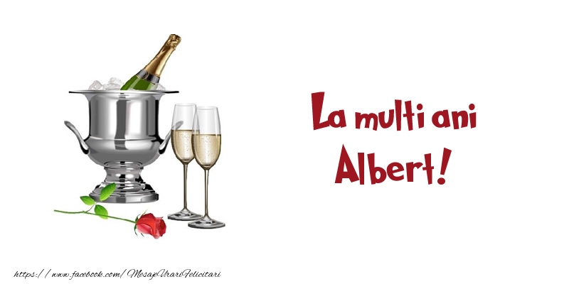 Felicitari de zi de nastere - Sampanie | La multi ani Albert!