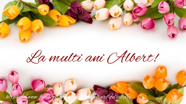 Felicitari de zi de nastere - Flori & Lalele | La multi ani Albert!