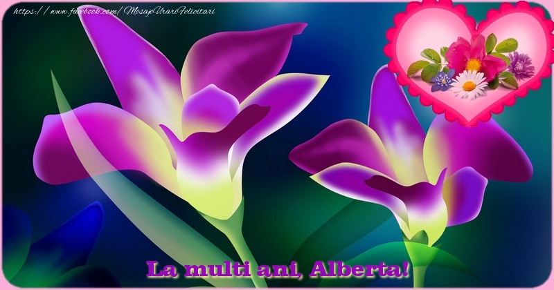 Felicitari de zi de nastere - La multi ani Alberta