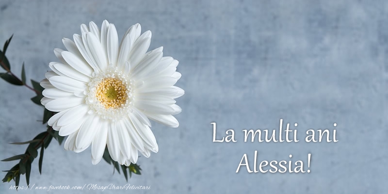 Felicitari de zi de nastere - Flori | La multi ani Alessia!