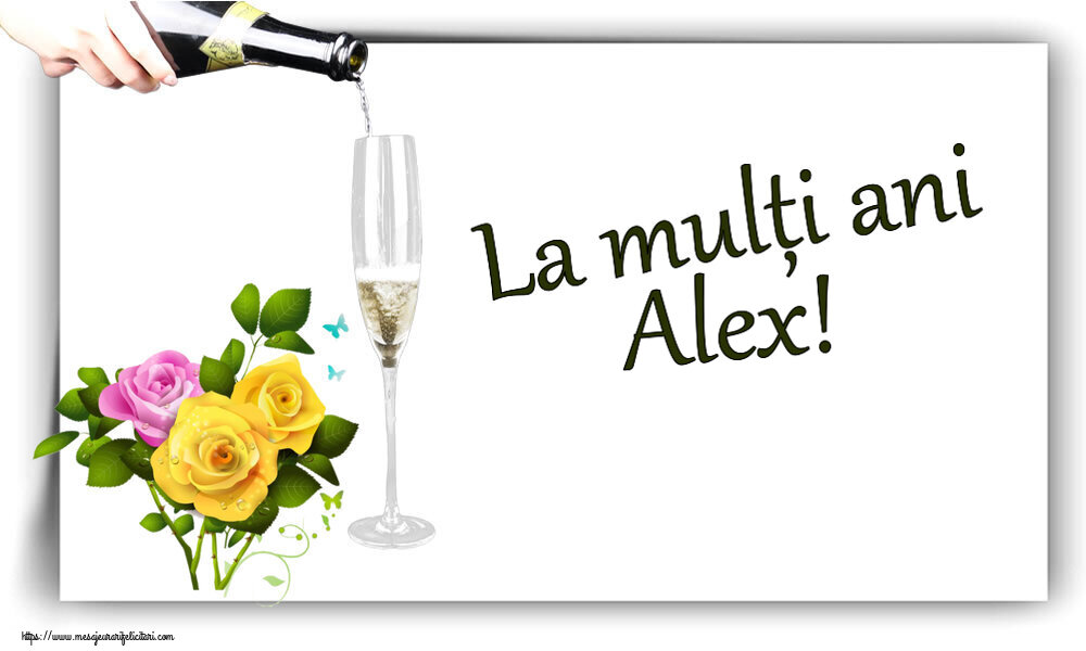 Felicitari de zi de nastere - Flori | La mulți ani Alex!
