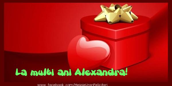 Felicitari de zi de nastere - ❤️❤️❤️ Cadou & Inimioare | La multi ani Alexandra!