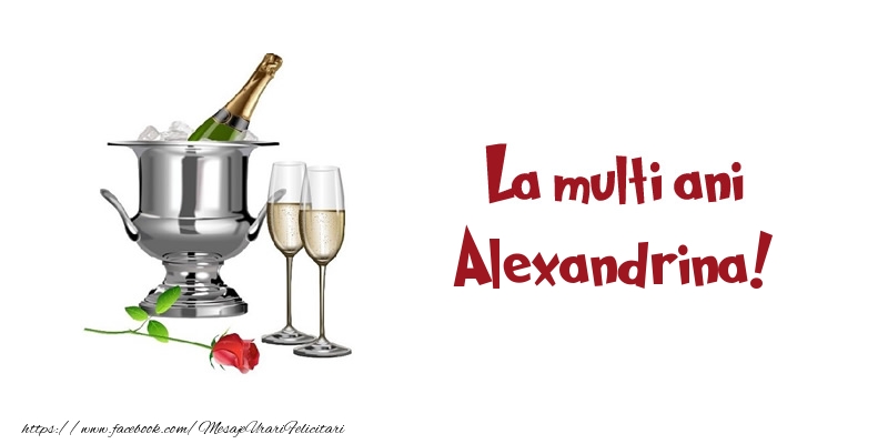 Felicitari de zi de nastere - Sampanie | La multi ani Alexandrina!